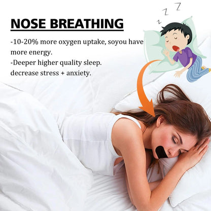 SILENTBREATH – Anti-Snoring Mouth Tape for Sleep, Comfortable Tape to Promote Nasal Breathing