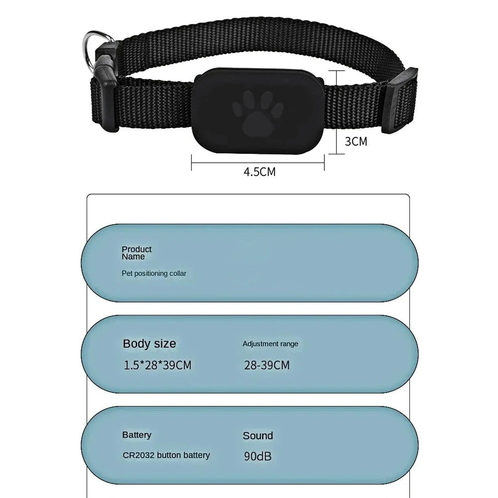 LOSTLESS – Intelligent GPS Pet Tracker with Adjustable Collar for Dogs and Cats