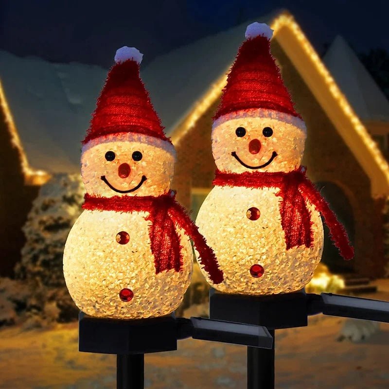 SNOWFLARE – Snowman Solar Lights for Playful Winter and Christmas Outdoor Decoration