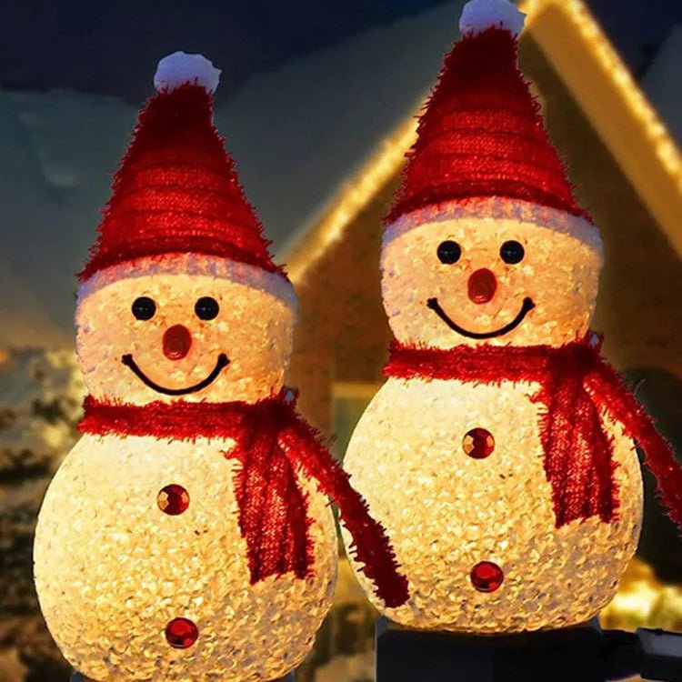 SNOWFLARE – Snowman Solar Lights for Playful Winter and Christmas Outdoor Decoration