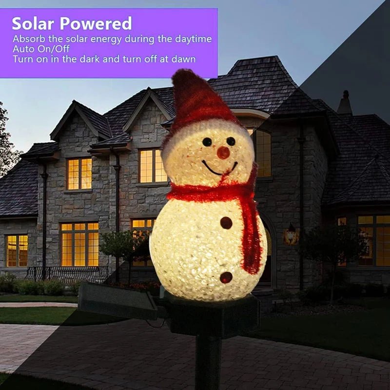 SNOWFLARE – Snowman Solar Lights for Playful Winter and Christmas Outdoor Decoration