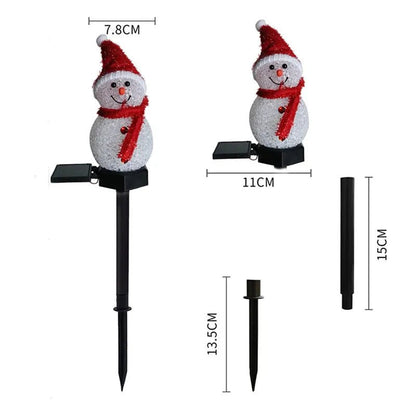 SNOWFLARE – Snowman Solar Lights for Playful Winter and Christmas Outdoor Decoration