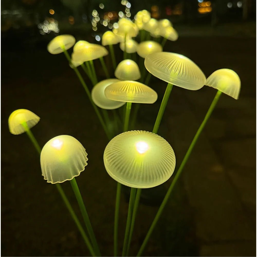 FORESTSHINE – Weather-resistant 10-LED Mushroom Lights Set for Outdoor Areas