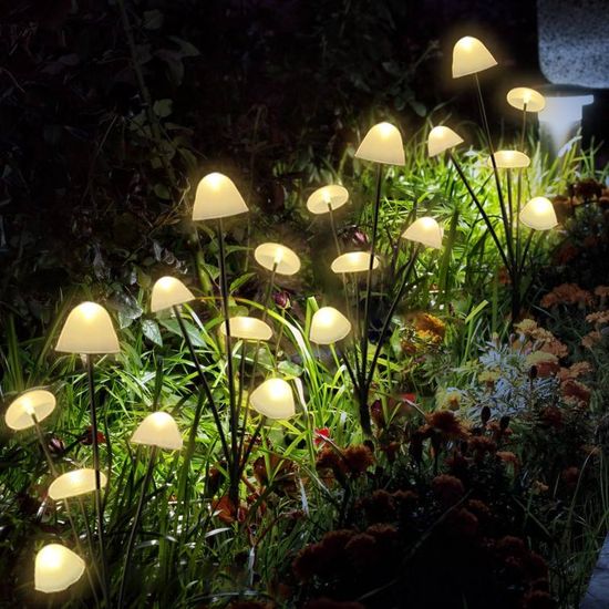 FORESTSHINE – Weather-resistant 10-LED Mushroom Lights Set for Outdoor Areas