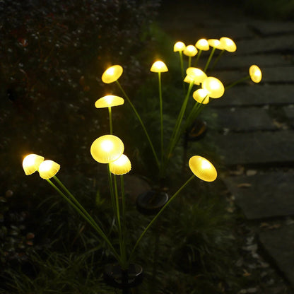 FORESTSHINE – Weather-resistant 10-LED Mushroom Lights Set for Outdoor Areas