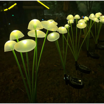 FORESTSHINE – Weather-resistant 10-LED Mushroom Lights Set for Outdoor Areas