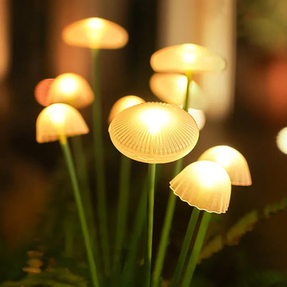 FORESTSHINE – Weather-resistant 10-LED Mushroom Lights Set for Outdoor Areas