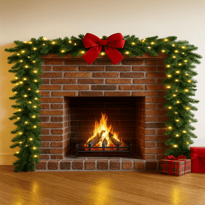 WINTERGREEN Christmas Garland – 2.7 m LED Decoration with Warm White Light