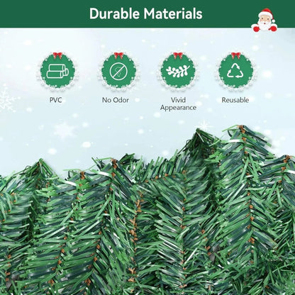 WINTERGREEN Christmas Garland – 2.7 m LED Decoration with Warm White Light