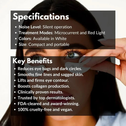 Radiant Pods - Luxurious home treatment for radiant eyes with red light & microcurrent
