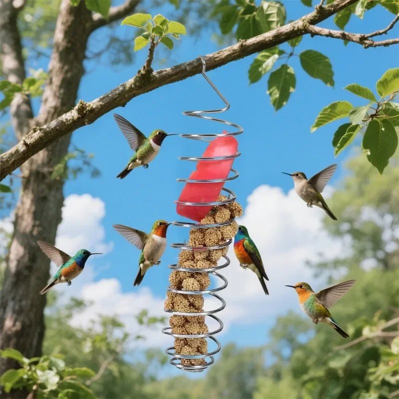 STEELSWIRL – Robust stainless steel parrot food dispenser for long-term use