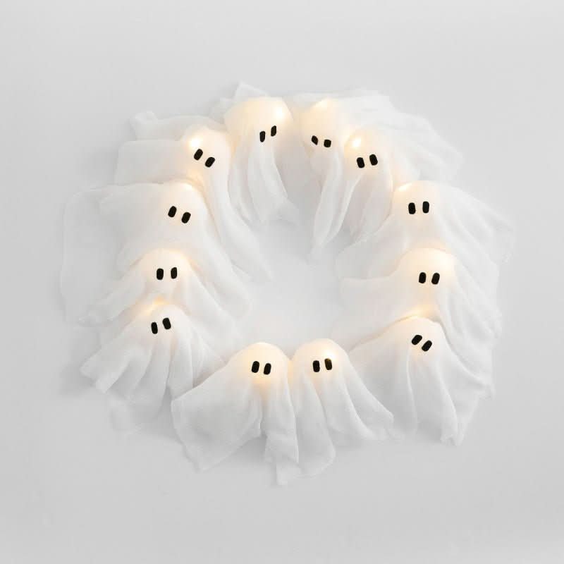 FrightLights LED Wreath – Spooky Halloween Magic for Atmospheric Decoration