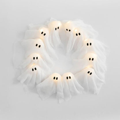 FrightLights LED Wreath – Spooky Halloween Magic for Atmospheric Decoration