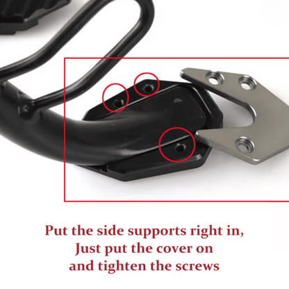 STABILISUPPORT – Anti-Sink Motorcycle Stand Pad for Stable Parking