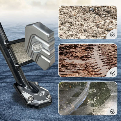 STABILISUPPORT – Anti-Sink Motorcycle Stand Pad for Stable Parking