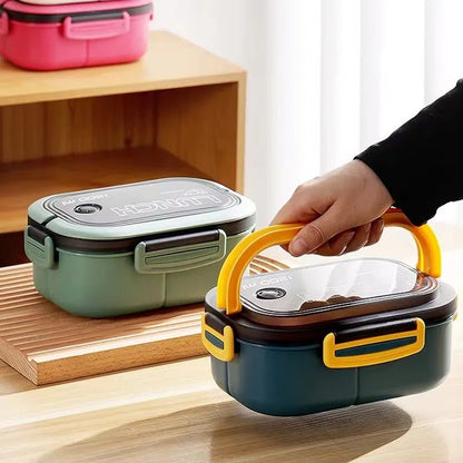 BENTOMATE – Two-tier Bento Lunchbox with Cutlery for Daily Use