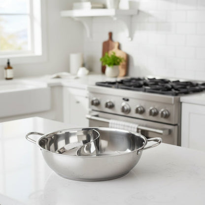 DUOCRAFT – Hot Pot with two chambers for mixed or separate flavors