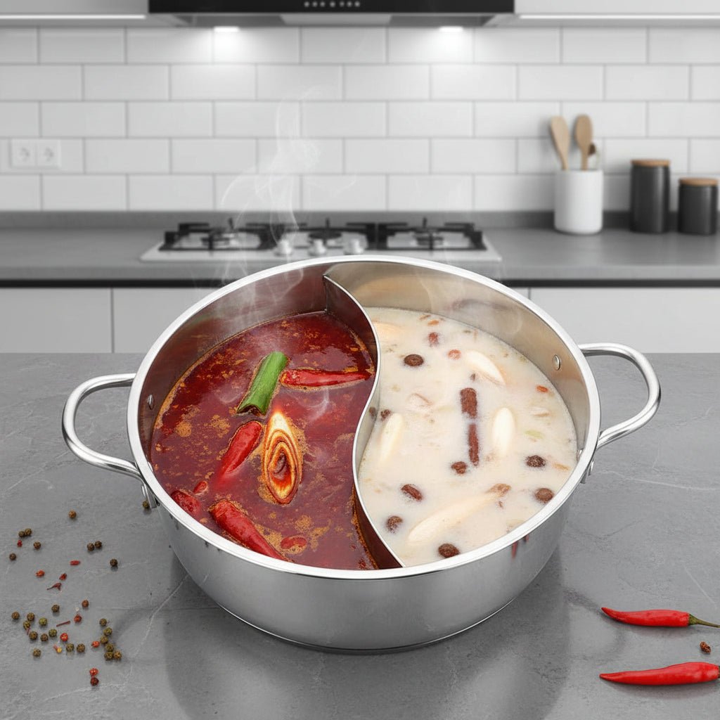 DUOCRAFT – Hot Pot with two chambers for mixed or separate flavors