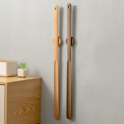 EASYSLIDE WOOD – Long Wooden Shoe Horn for Effortless Shoe Wearing