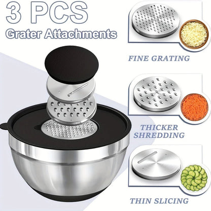 BOWLUX MIXSTACK – Airtight Bowls with Non-Slip Bottoms for Easy Meal Preparation