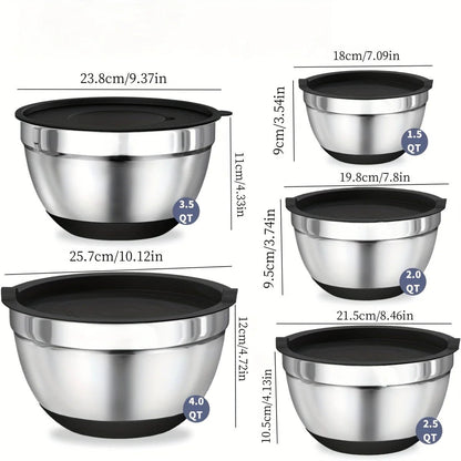 BOWLUX MIXSTACK – Airtight Bowls with Non-Slip Bottoms for Easy Meal Preparation