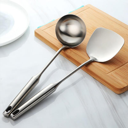 STEELMOVE – Stainless Steel Turner & Ladle Tools for Controlled Cooking Movements