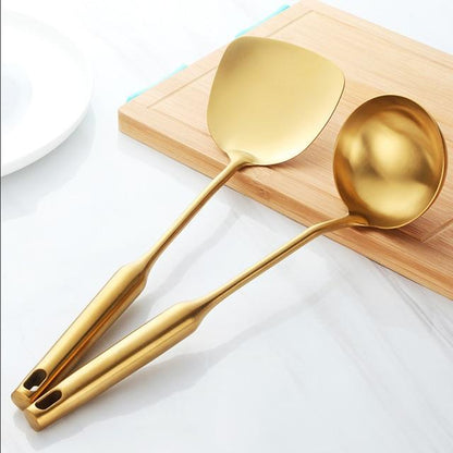 STEELMOVE – Stainless Steel Turner & Ladle Tools for Controlled Cooking Movements
