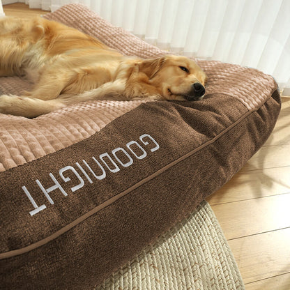 HUGBED – Large scratch-resistant dog bed with orthopedic spinal support