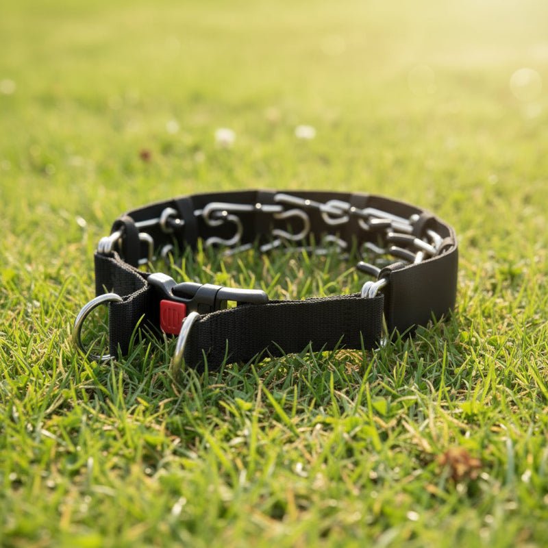 SECURELINK – Dog Training Prong Collar with Robust Steel & Soft Nylon Protection