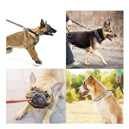 SECURELINK – Dog Training Prong Collar with Robust Steel & Soft Nylon Protection
