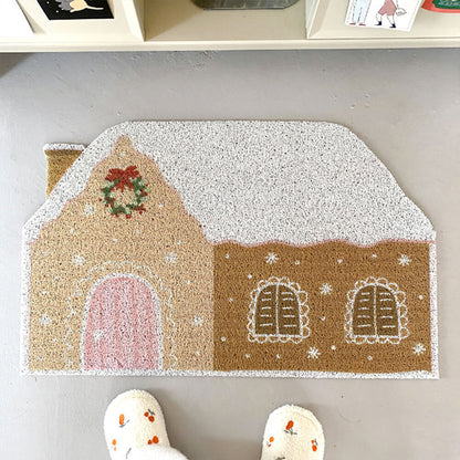 COZYCRUMB – Non-slip solid carpet with gingerbread motifs