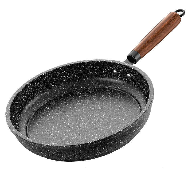 CUISTONE – 30 cm Maifan Stone Non-Stick Pan with Lid for Gas & Induction Stoves