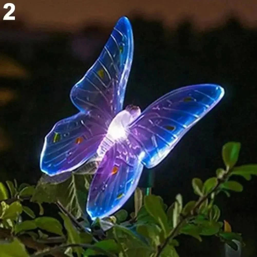 SolarGlow - Butterfly LED garden lamp