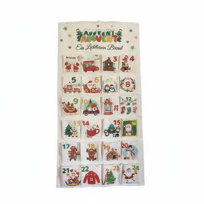 CREAFEST – DIY Advent calendar made of fabric with 24 pockets for Christmas