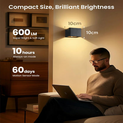 SENSEARC – Wireless LED Wall Light with Motion Sensor & 4000 mAh Battery