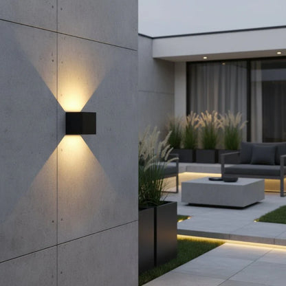 BRIGHTBOX – Modern waterproof LED wall light IP65 made of aluminum