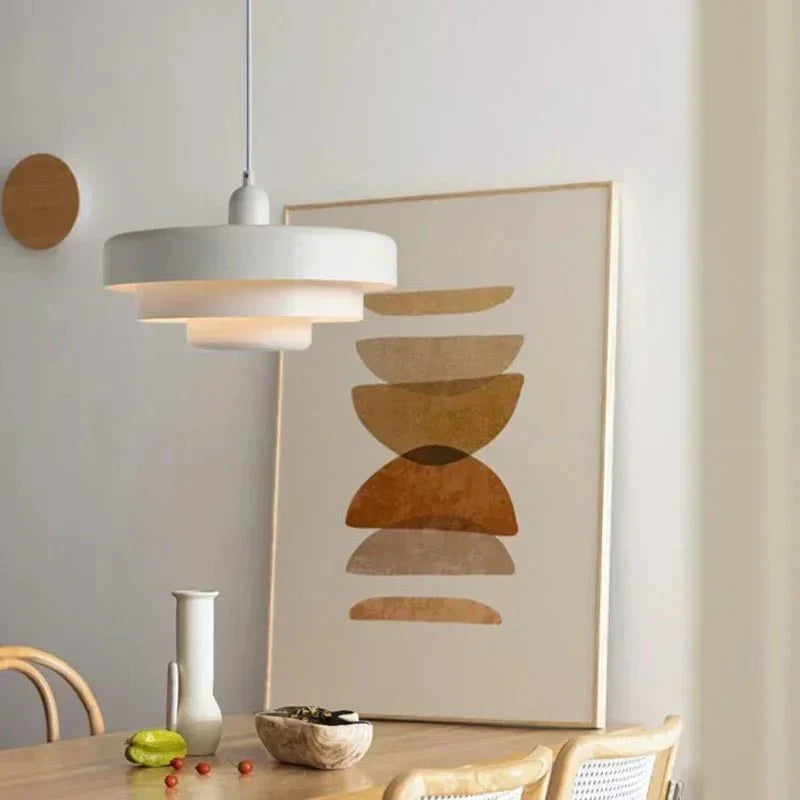 TRILORA – Elegant three-level pendant light in macaron colors
