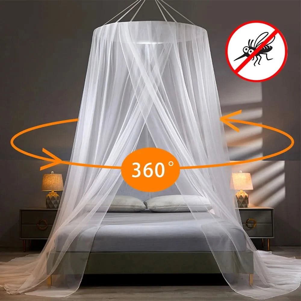Mosquito net bed - Foldable insect net for bedroom and camping, ideal as mosquito net for double bed & outdoor