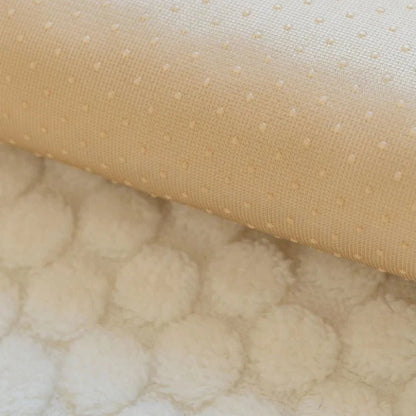 PLUSHCREAM – Thick Tuft Fleece Sofa Cover for Warm Winter Coziness