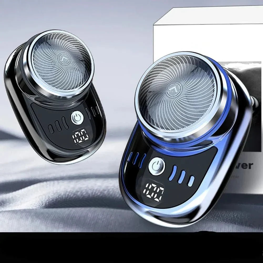 Razorgo Mini Shaver - Compact USB shaver for travelling with digital battery display