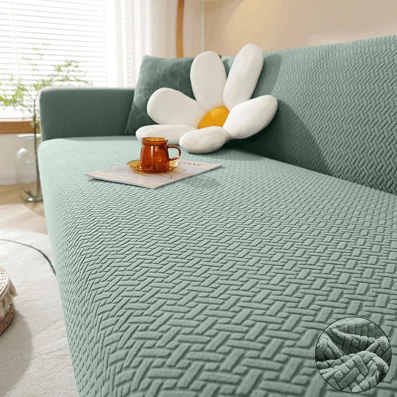 RELAXIO – Elastic sofa cover for living room seating furniture