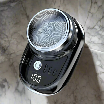Razorgo Mini Shaver - Compact USB shaver for travelling with digital battery display