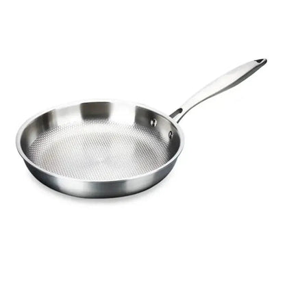 PANORIQ – 28/30 cm stainless steel 304 wok pan without coating for gas and induction stoves
