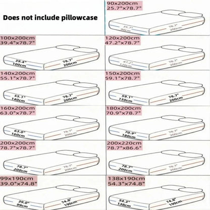 BETTSANFT – Cooling Satin Fitted Sheet for Breathable Comfort in Single Size