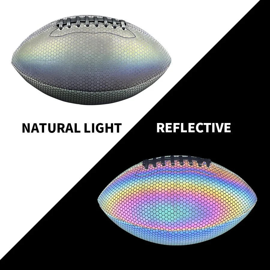 LUMIFOOT – Reflective American Football Size 9 for Night Training & Outdoor Games