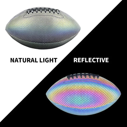 LUMIFOOT – Reflective American Football Size 9 for Night Training & Outdoor Games