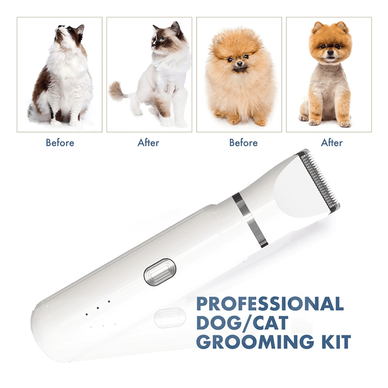PetGroom Pro - 4-in-1 pet trimmer (coat & claw care in one device)