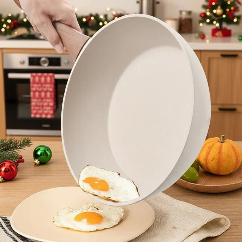 STONIQON – Deep Non-stick Pan with Medical Stone Coating Made of Stainless Steel for Gas and Induction Stoves