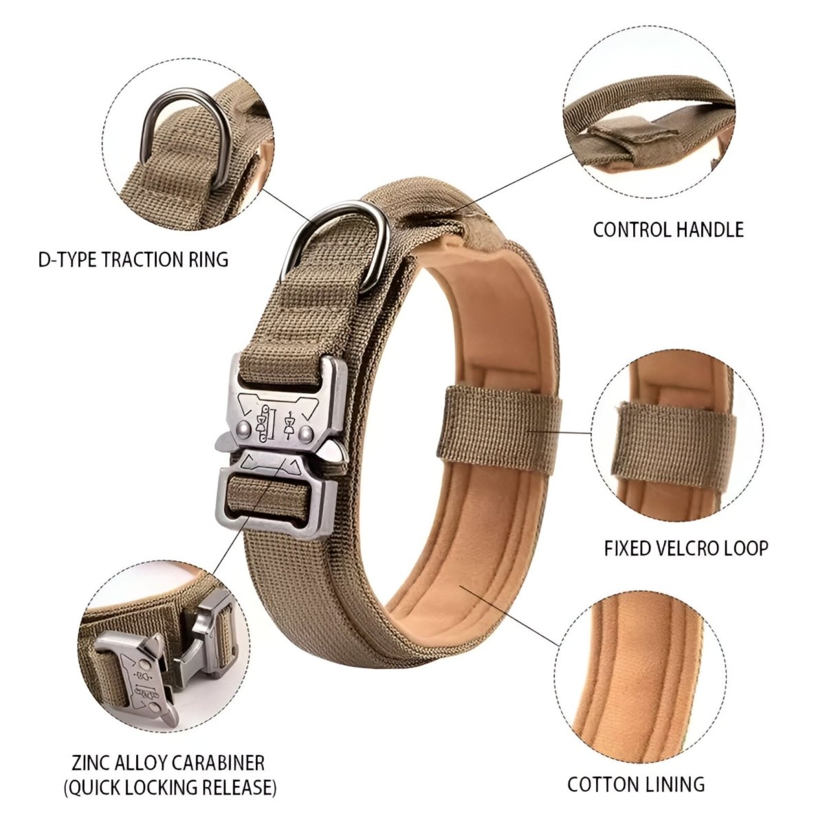 TACTICALK9 DOG COLLAR SET – Durable & Adjustable Collar for Training & Everyday Use