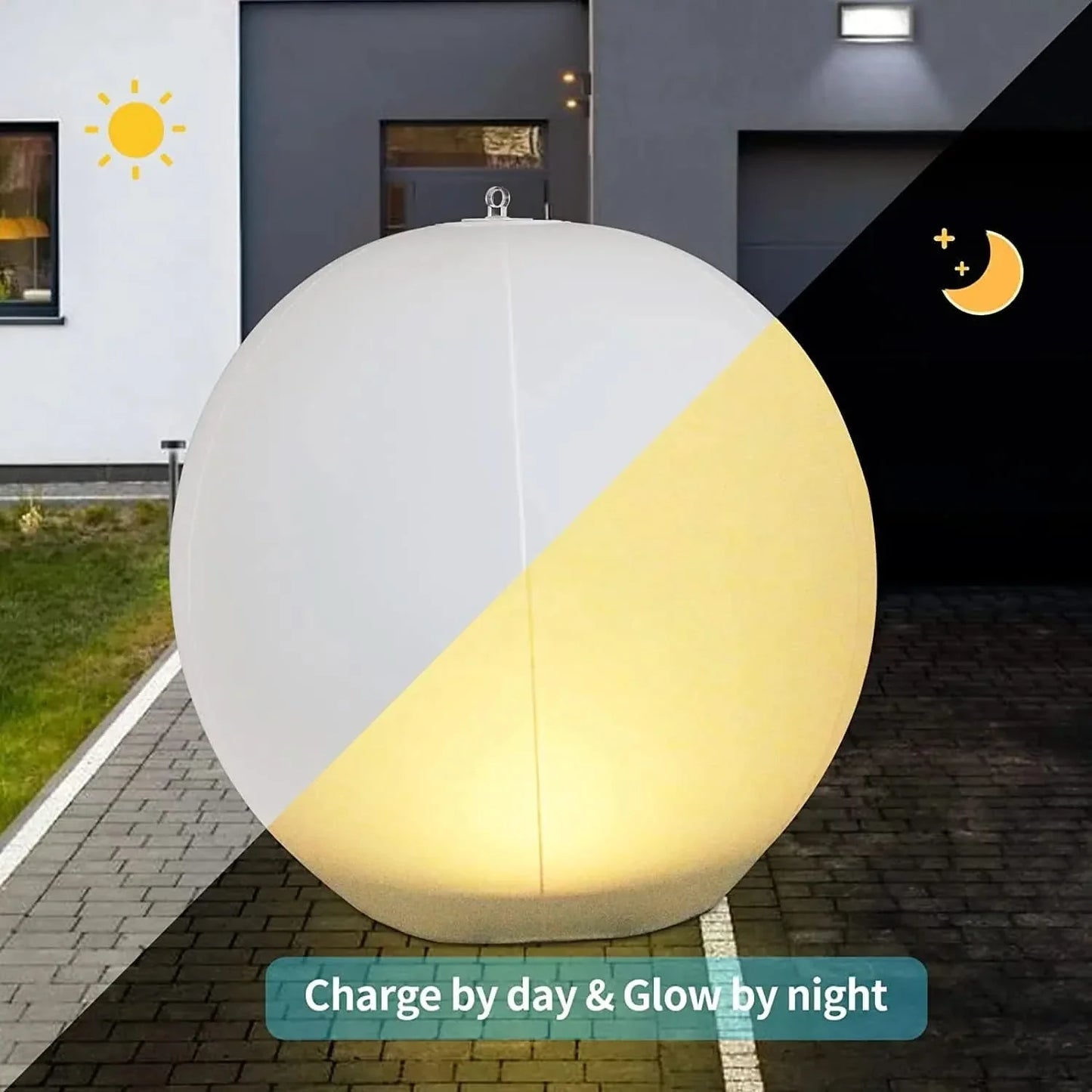 LumaFloat Solar Sphere - Colour-changing floating LED lamp